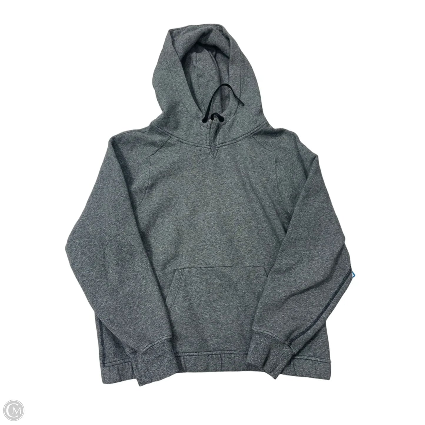 Athletic Sweatshirt Hoodie By Lululemon In Grey, Size: M