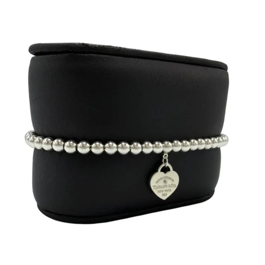 Tiffany & Company 925 Return to Tiffany Diamond Heart Luxury Bracelet