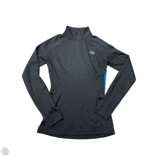Athletic Top Long Sleeve Collar By The North Face In Black, Size: Xs