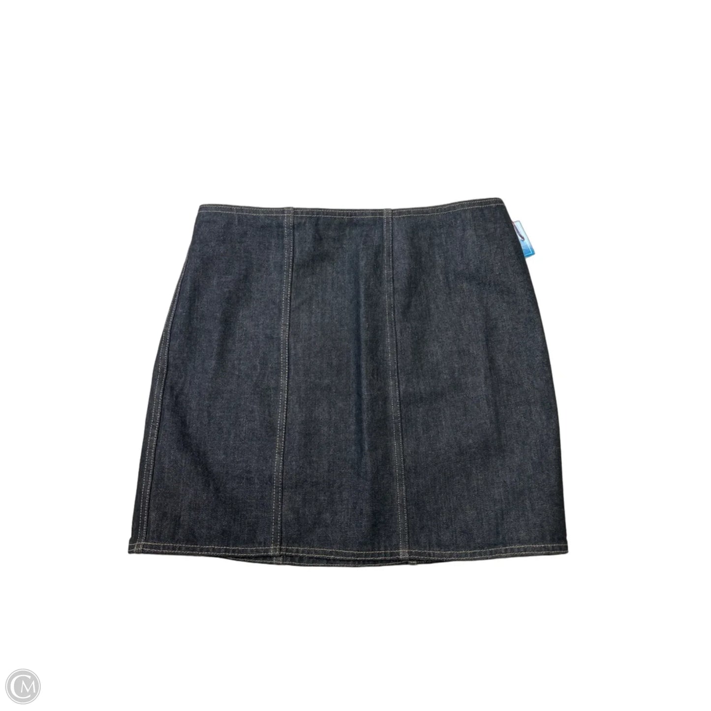 Skirt Mini & Short By Banana Republic In Black Denim, Size: 6