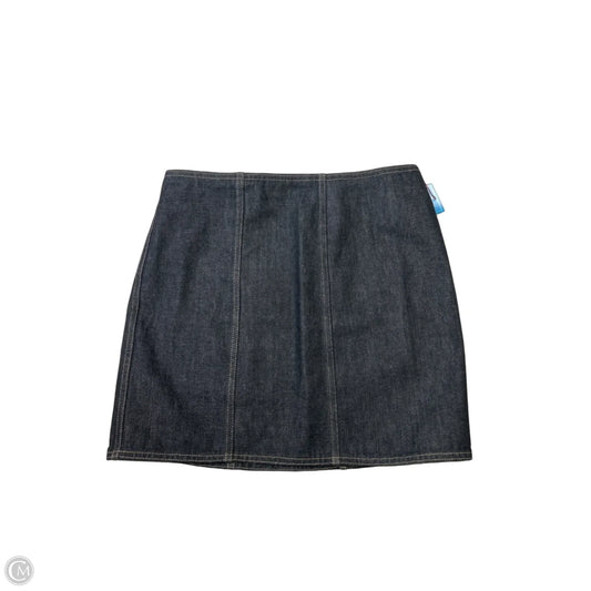 Skirt Mini & Short By Banana Republic In Black Denim, Size: 6