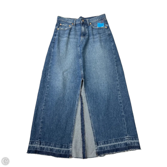 Skirt Maxi By Gap In Blue Denim, Size: 6