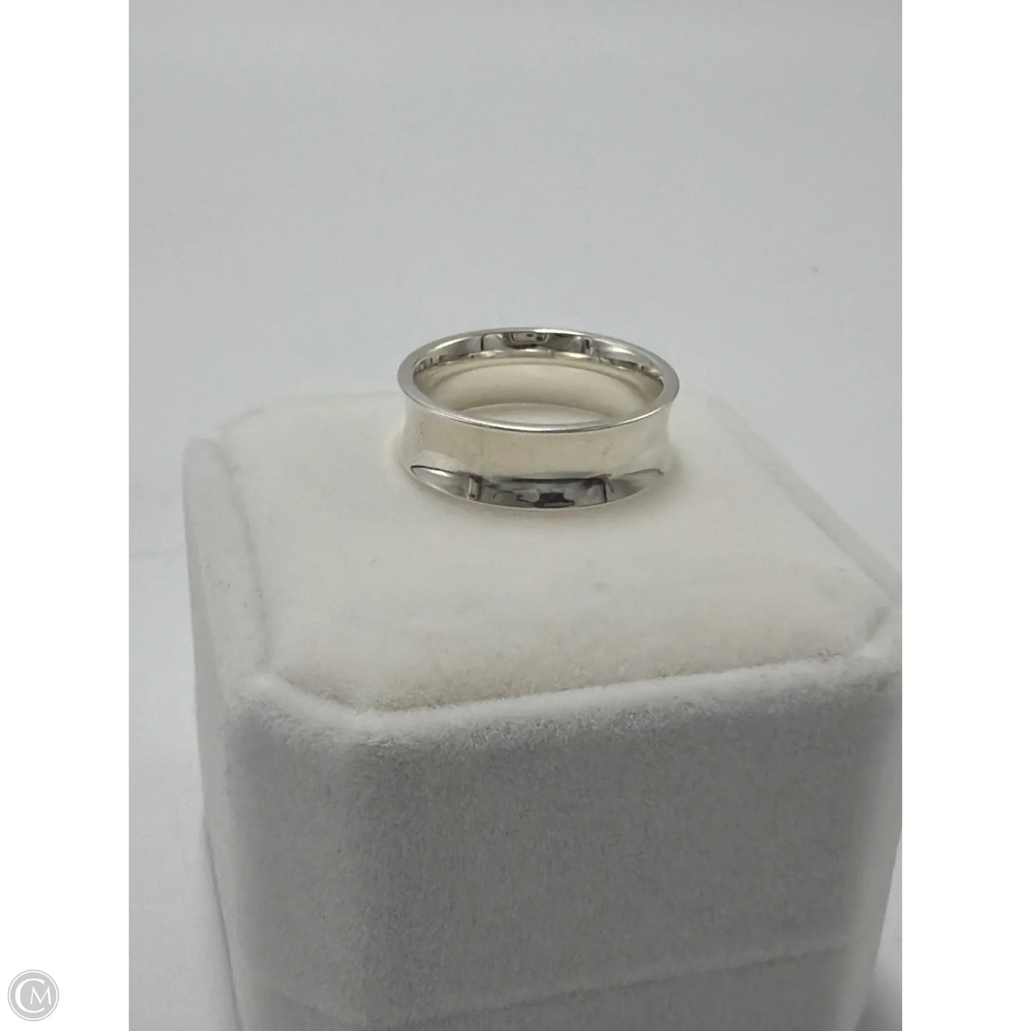 Tiffany And Company 1837 Thick Band 925 Silver Designer Ring, Size: 8
