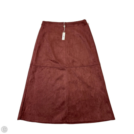 New! Skirt Maxi By Max Studio In Maroon, Size: L