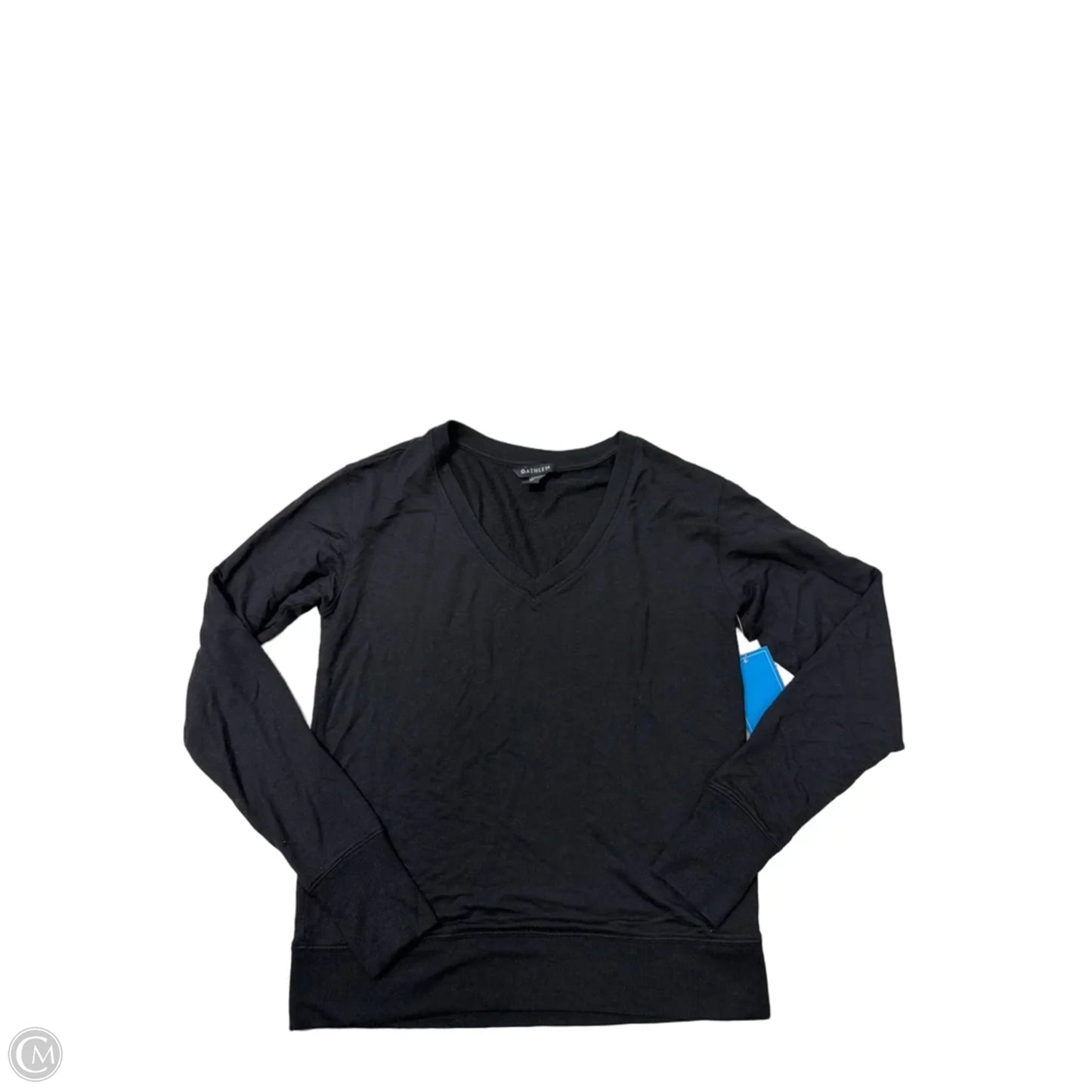 Athletic Top Long Sleeve Crewneck By Athleta In Black, Size: Xs