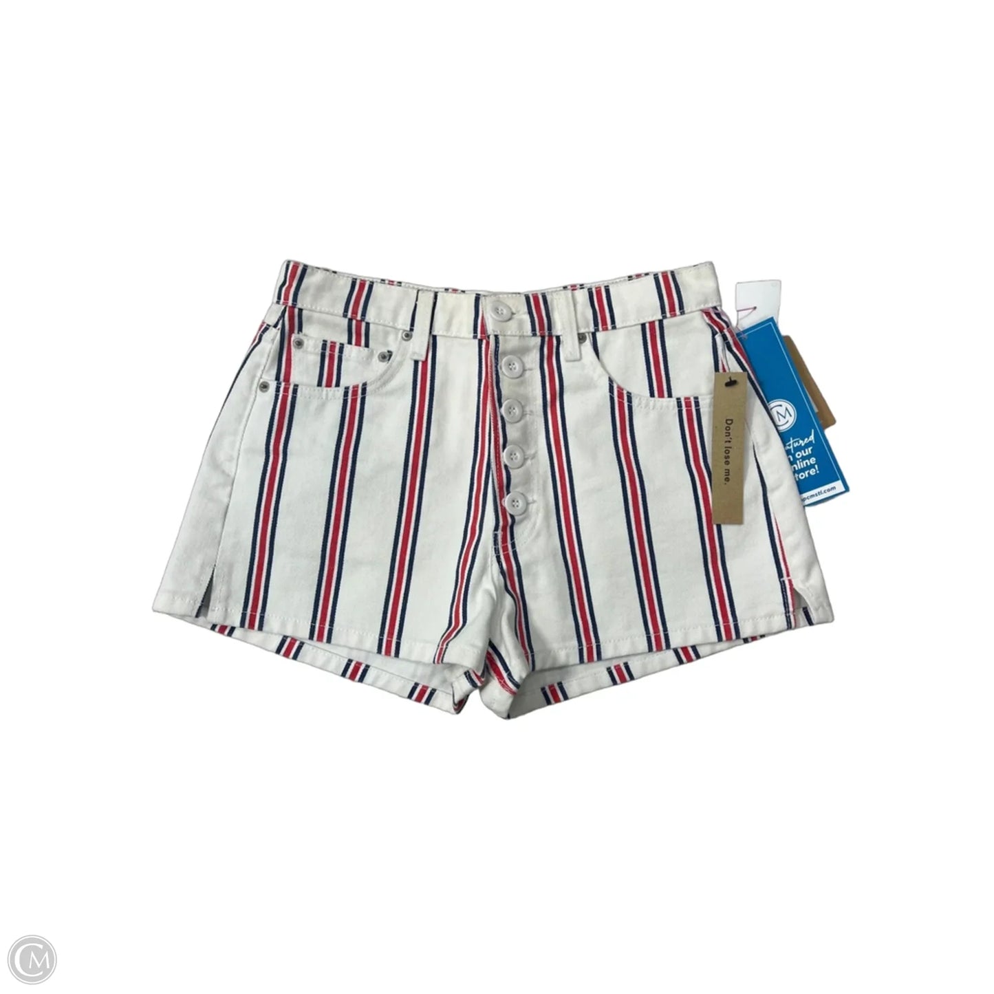 New! Shorts By Reformation In Striped Pattern, Size: 4