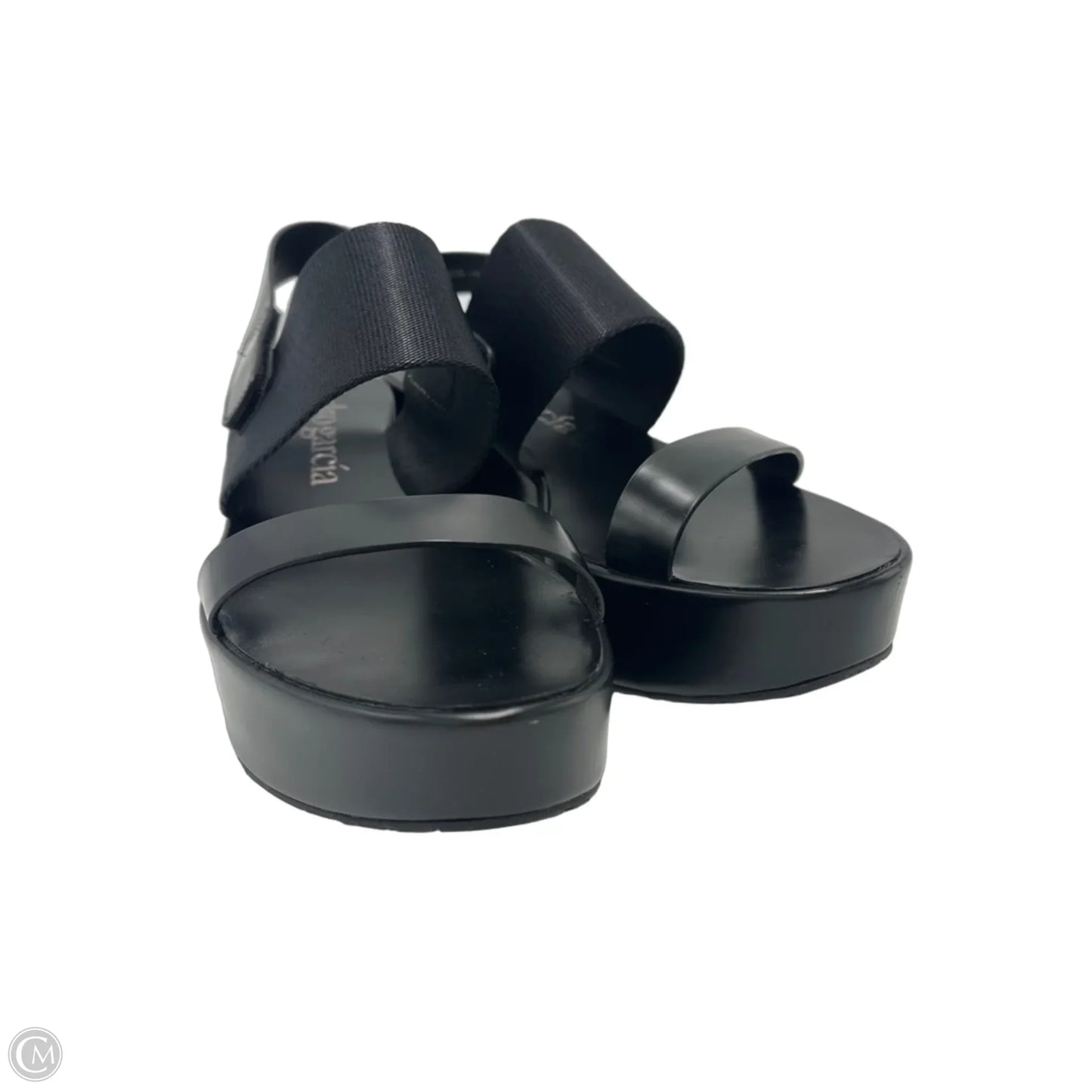 Sandals Heels Platform By Pedro Garcia In Black, Size: 8.5