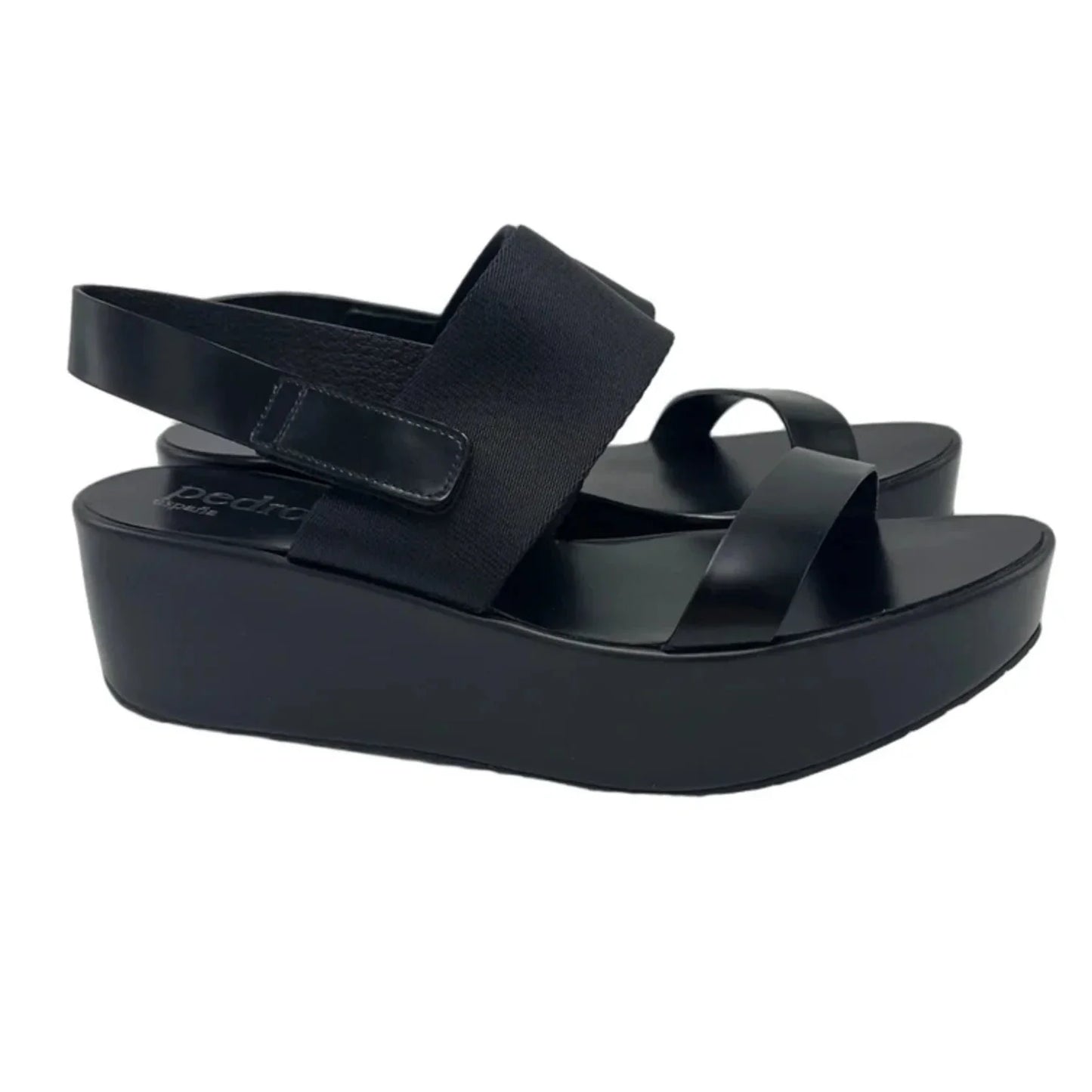 Sandals Heels Platform By Pedro Garcia In Black, Size: 8.5