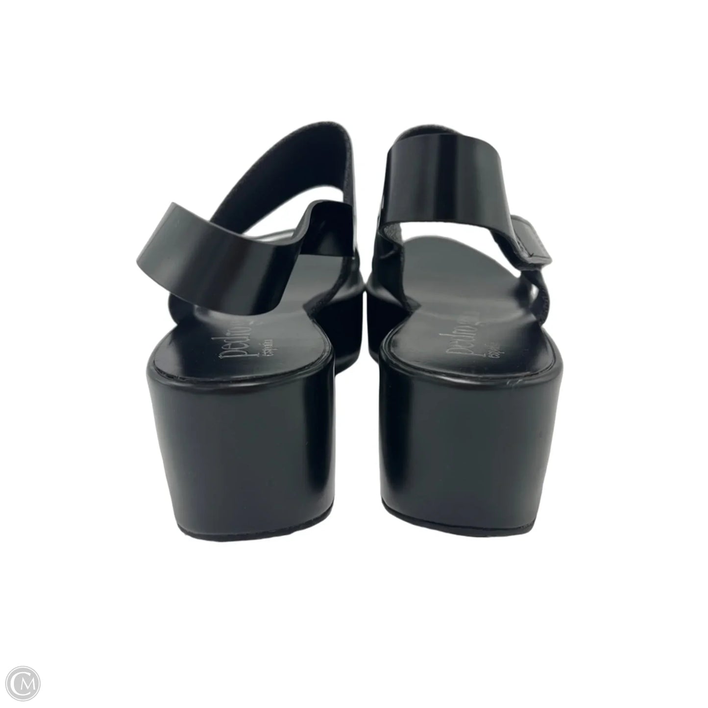 Sandals Heels Platform By Pedro Garcia In Black, Size: 8.5