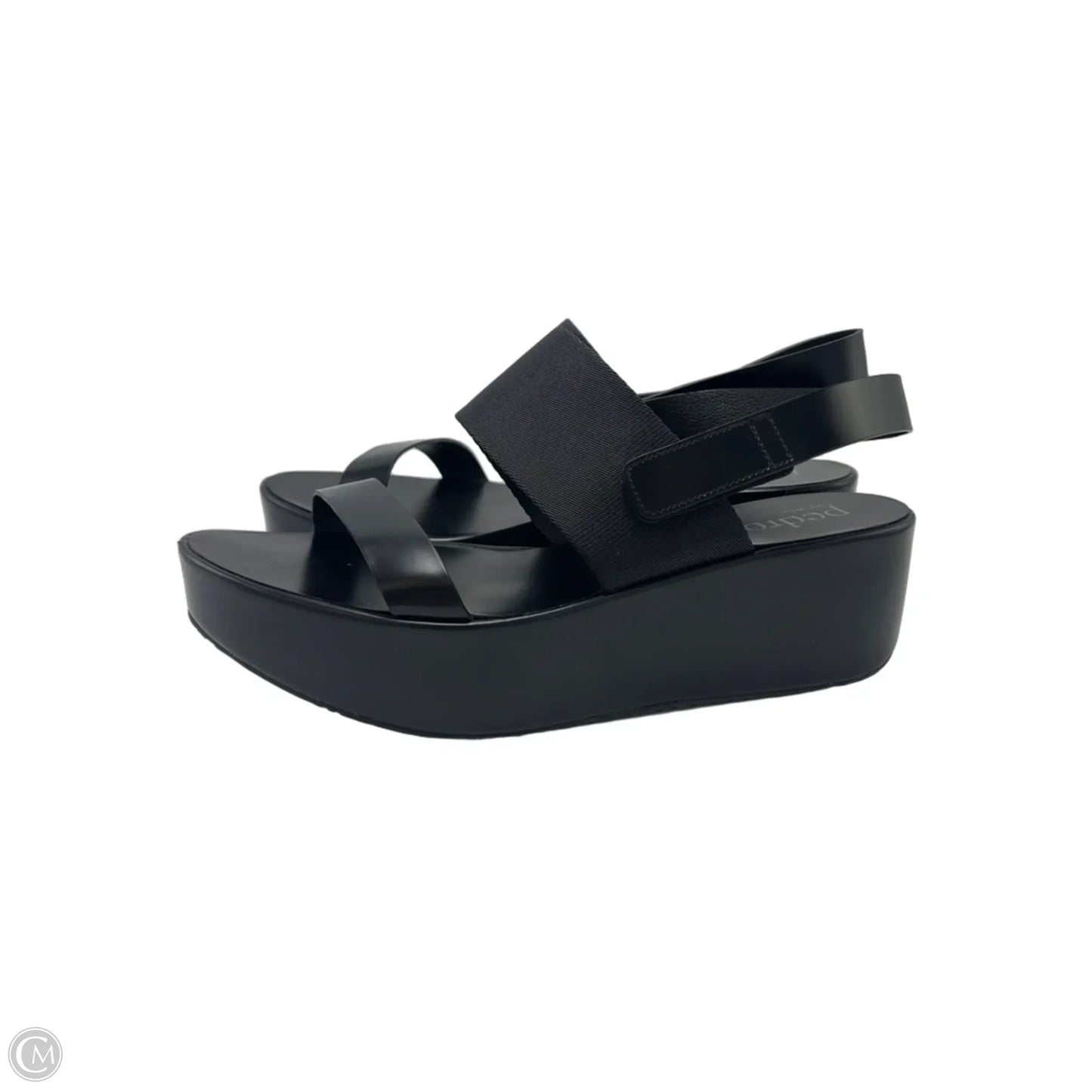 Sandals Heels Platform By Pedro Garcia In Black, Size: 8.5