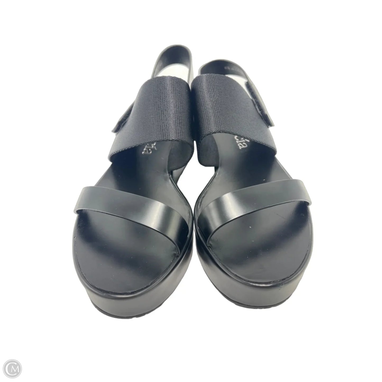 Sandals Heels Platform By Pedro Garcia In Black, Size: 8.5
