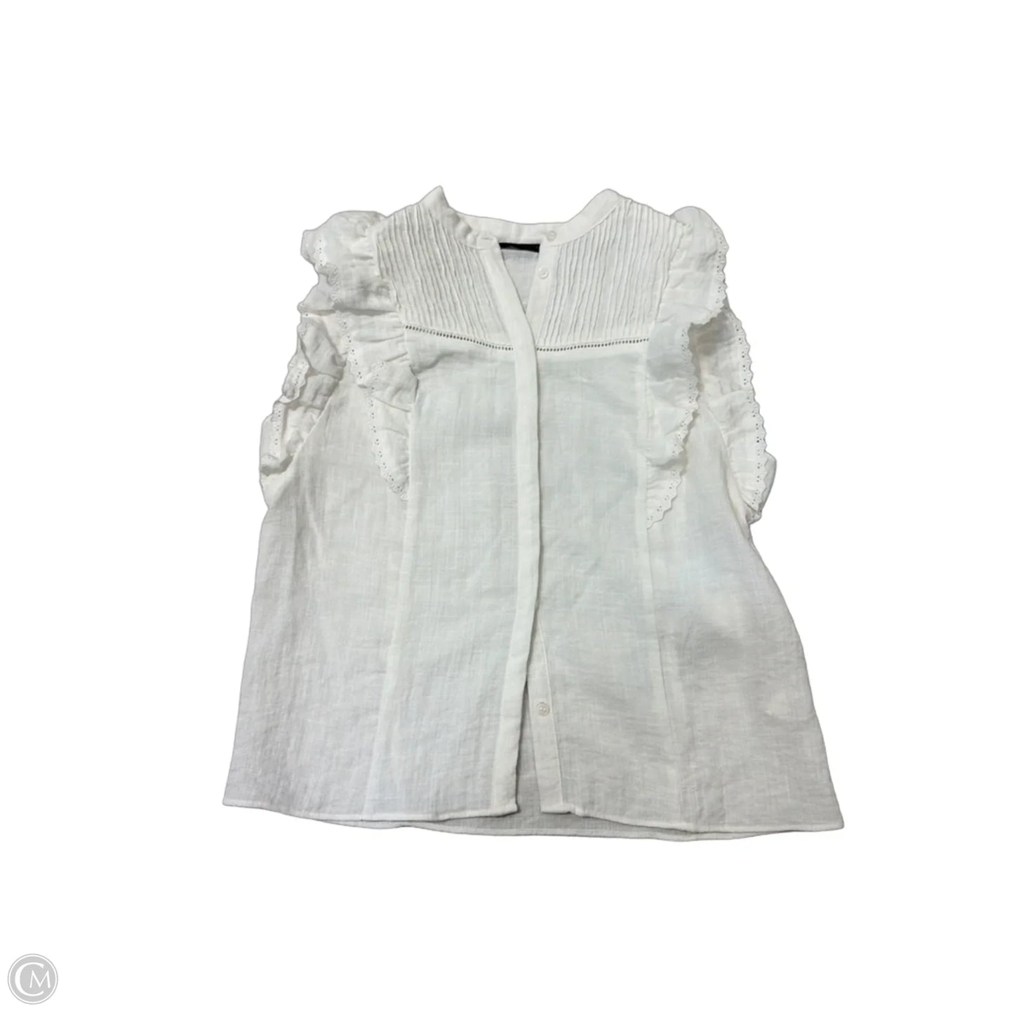 Top Sleeveless By Zara In White, Size: S