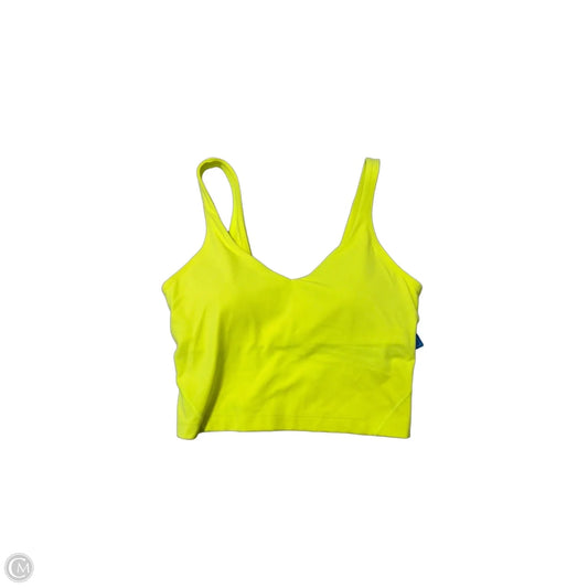 Athletic Tank Top By Lululemon In Yellow, Size: S