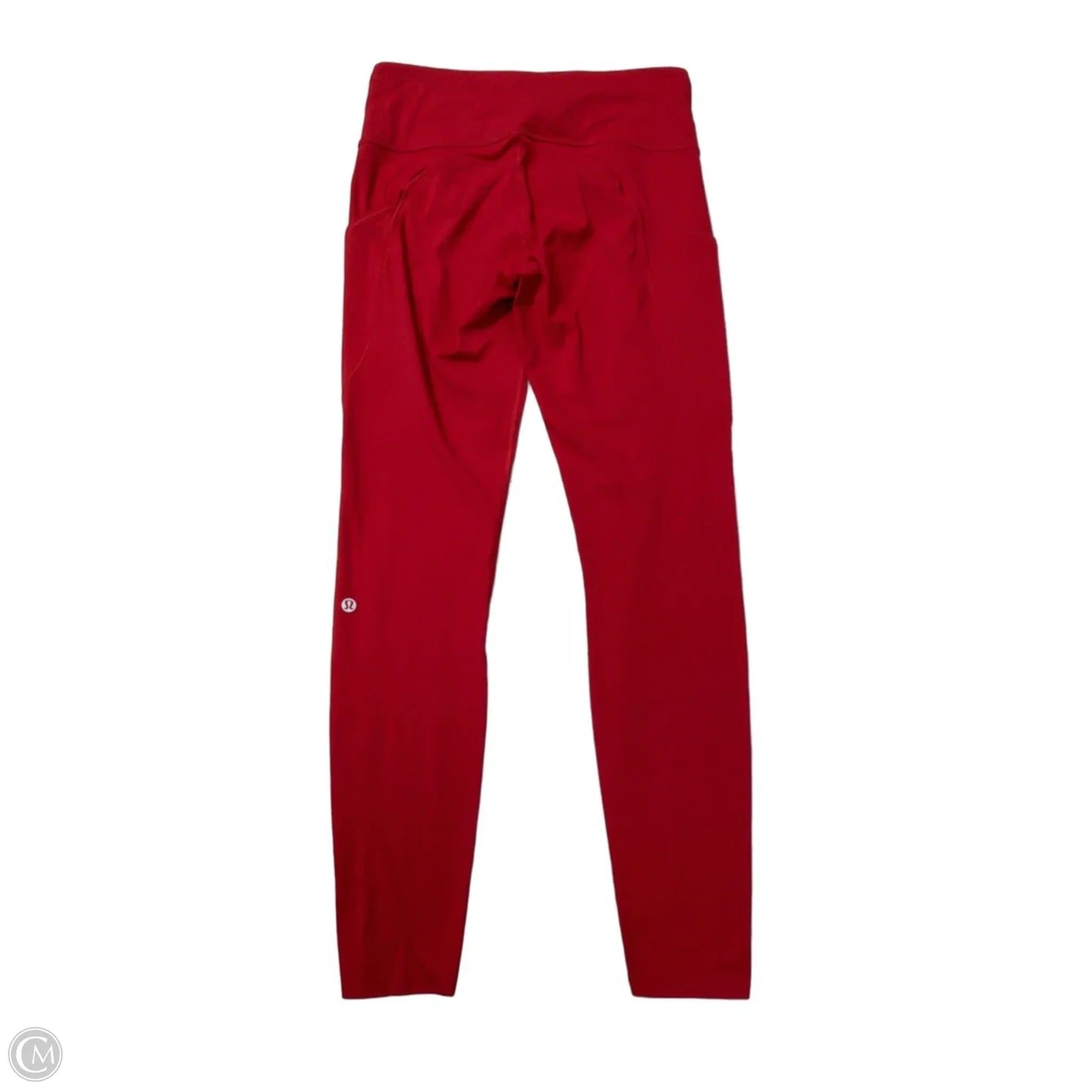 Athletic Leggings By Lululemon In Red, Size: M