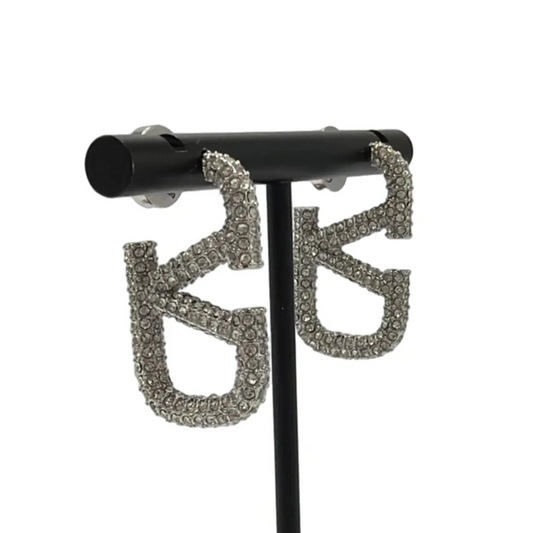 Valentino-Garavani Vlogo ft. Swarovski Crystal Luxury Earrings