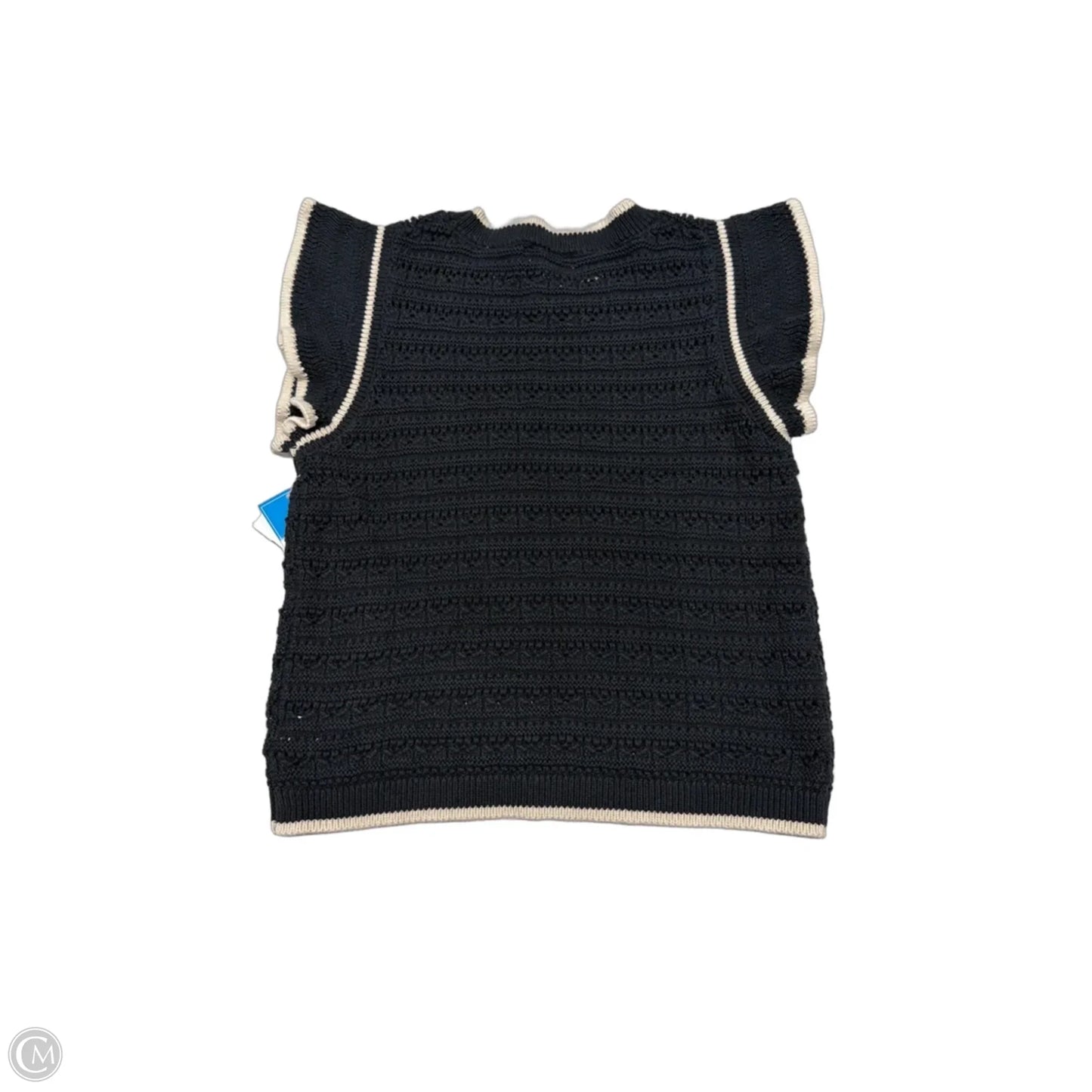 Top Short Sleeve By Evereve In Black, Size: S