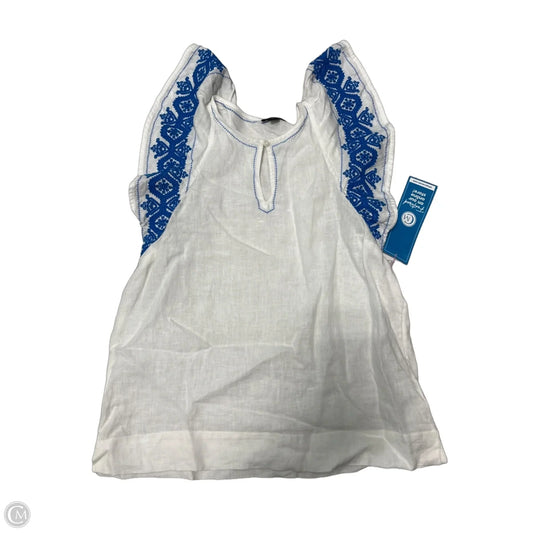 Top Short Sleeve By J. Crew In Blue & White, Size: S