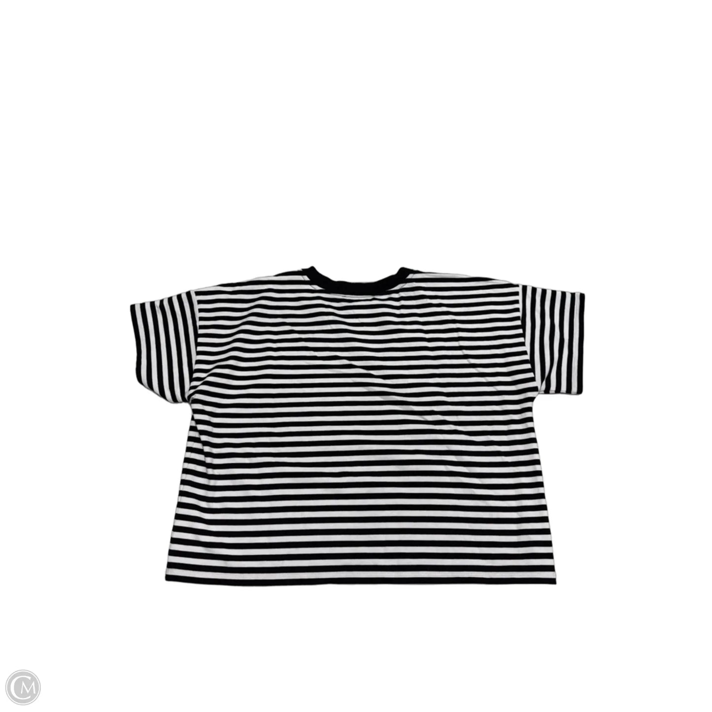 Top Short Sleeve By Michael By Michael Kors In Striped Pattern, Size: L