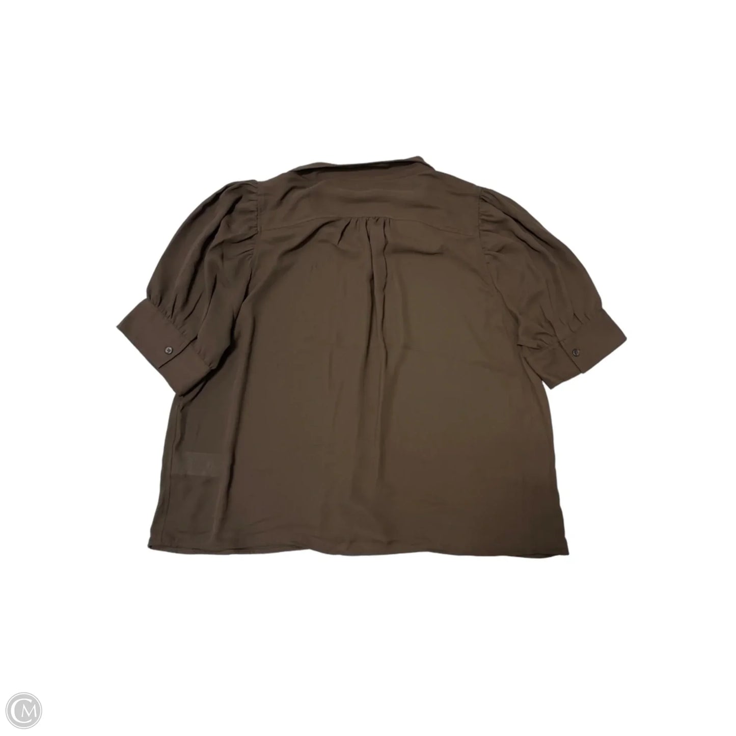 New! Top Short Sleeve By Calvin Klein In Brown, Size: Xl