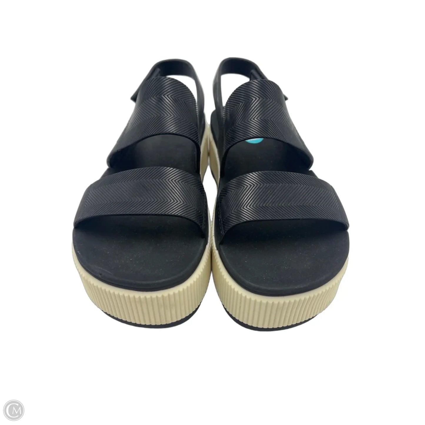Sandals Heels Platform By Reef In Black, Size: 8