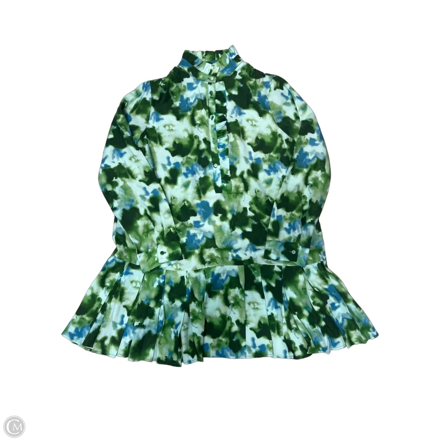 New! Dress Casual Short By Tuckernuck In Blue & Green, Size: L