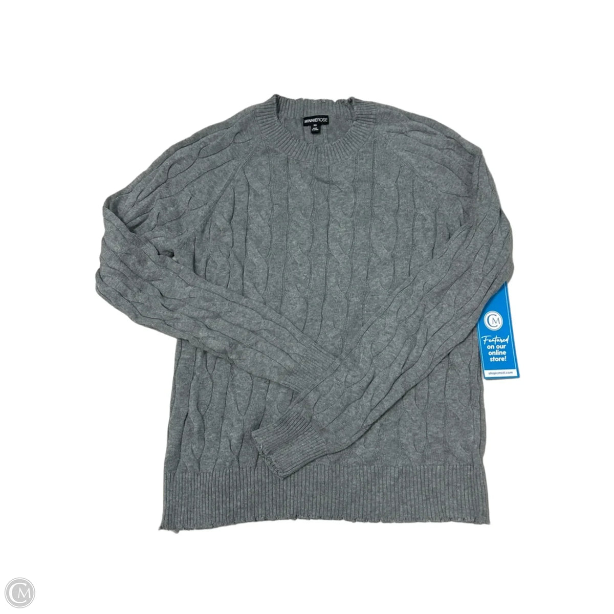 Sweater By Minnie Rose In Grey, Size: Xs