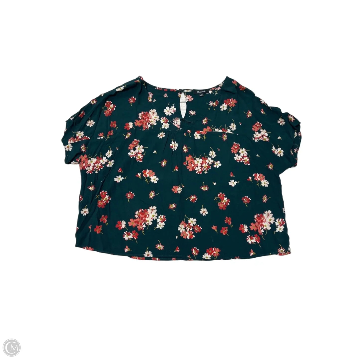 Top Short Sleeve By Madewell In Green, Size: L