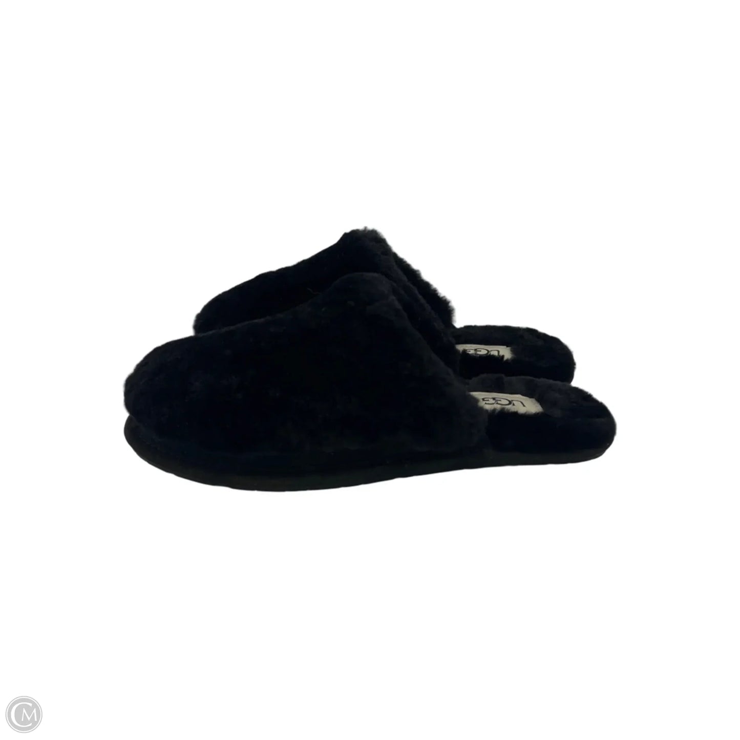 Slippers Designer By UGG In Black, Size: 6