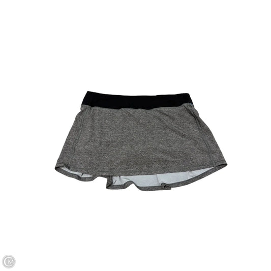 Athletic Skort By Lululemon In Grey, Size: 12L