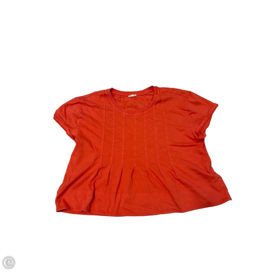 Top Short Sleeve By Pilcro In Orange, Size: M