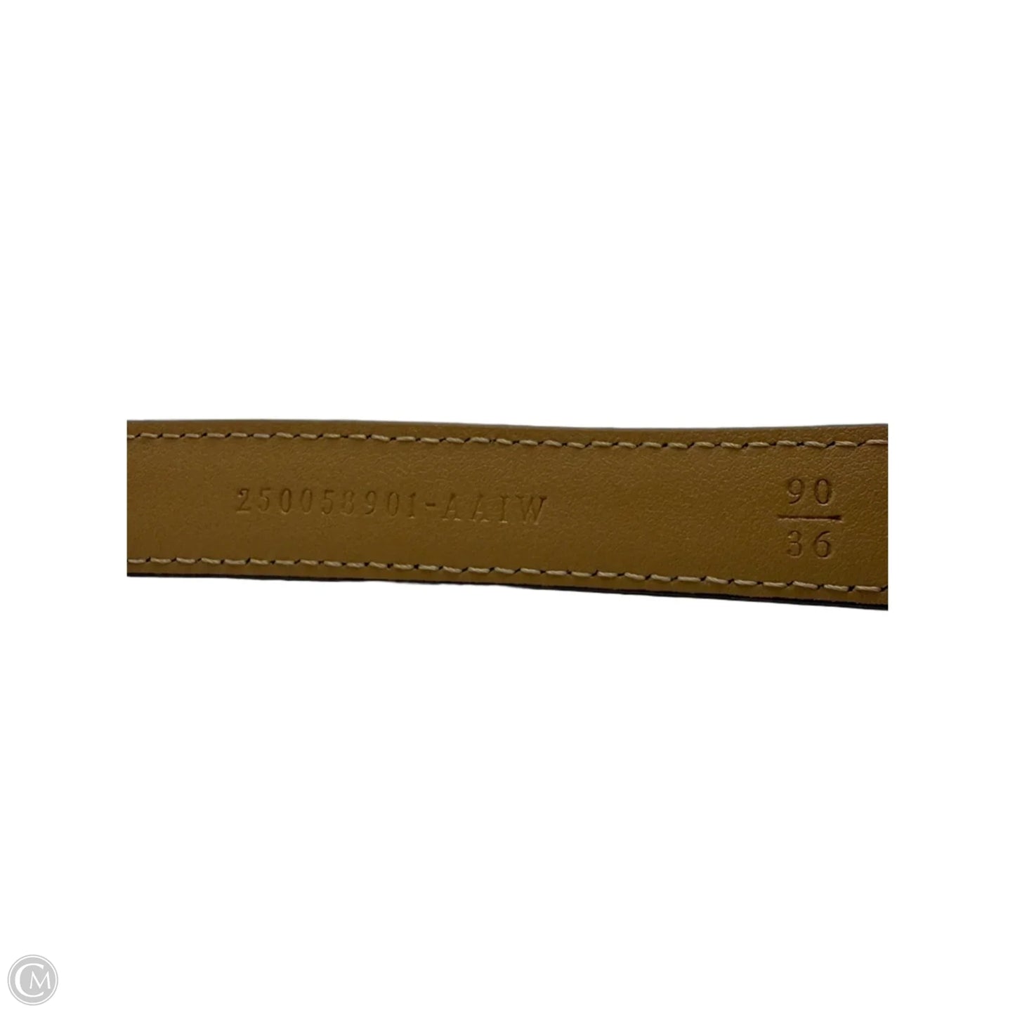 Fendi FF Monogram Leather Luxury Belt, Size: 90/36 (L/XL)