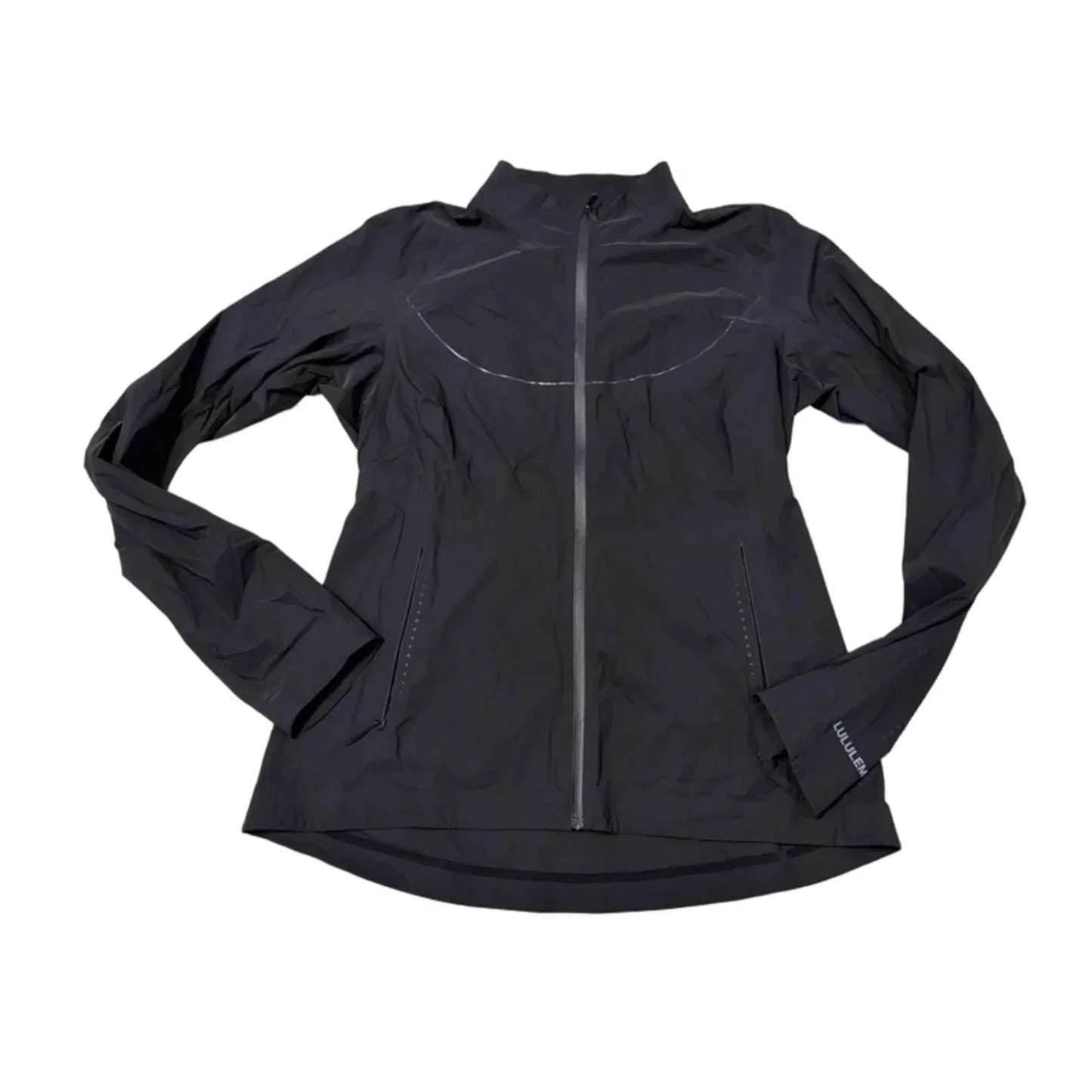 Jacket Windbreaker By Lululemon In Black, Size: L