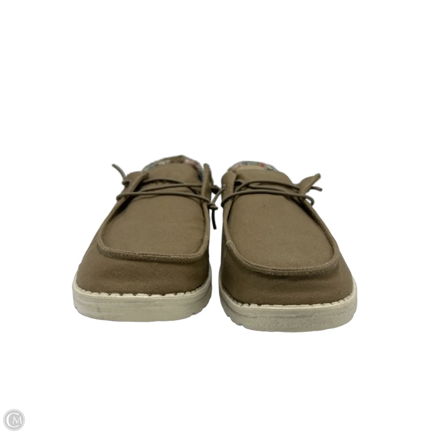 Shoes Flats By Hey Dude In Brown, Size: 11