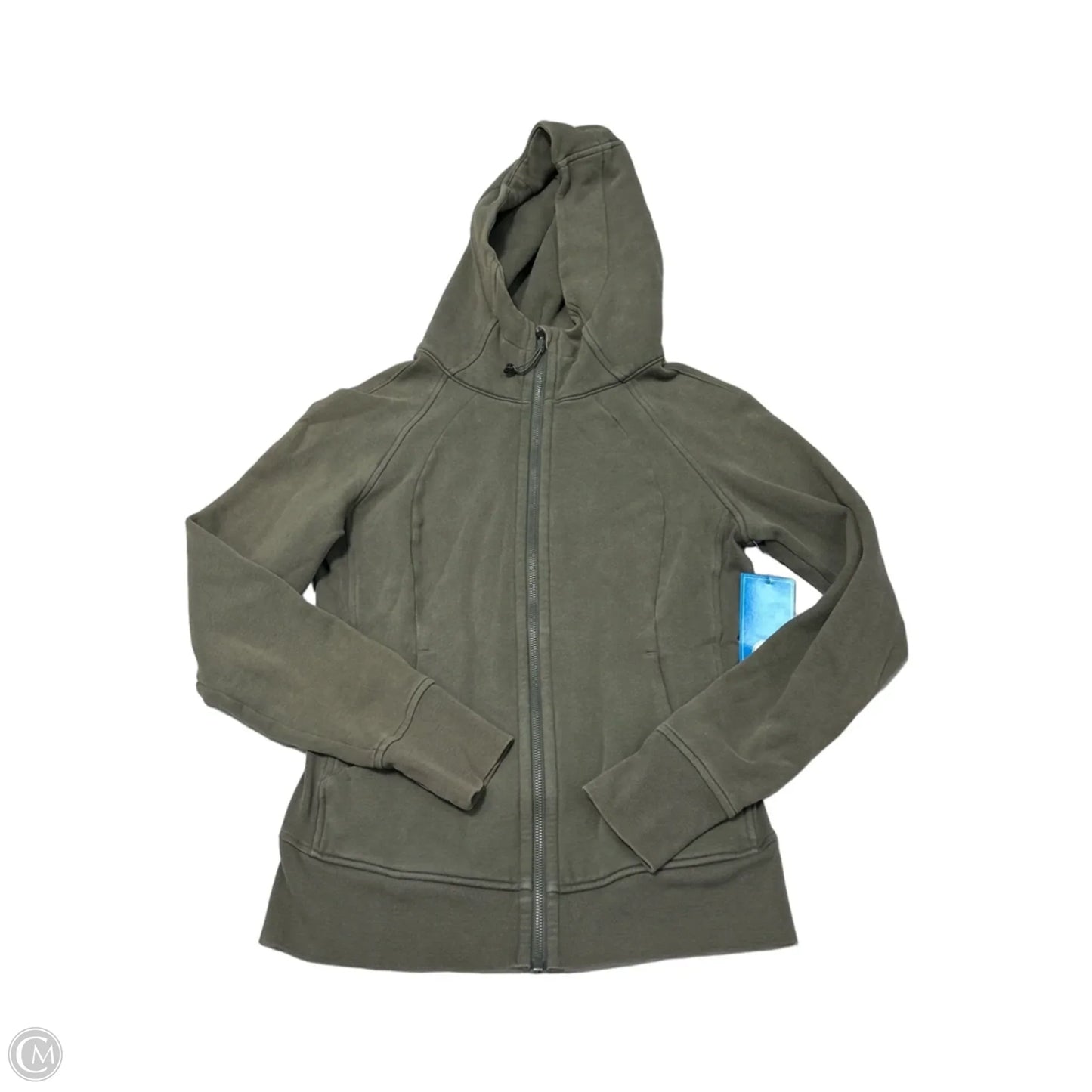 Athletic Jacket By Lululemon In Green, Size: S