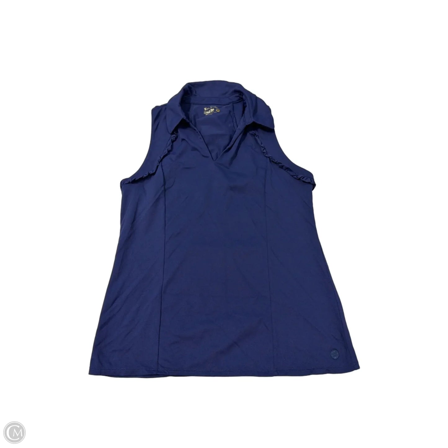 Top Sleeveless Designer By Lilly Pulitzer In Navy, Size: L