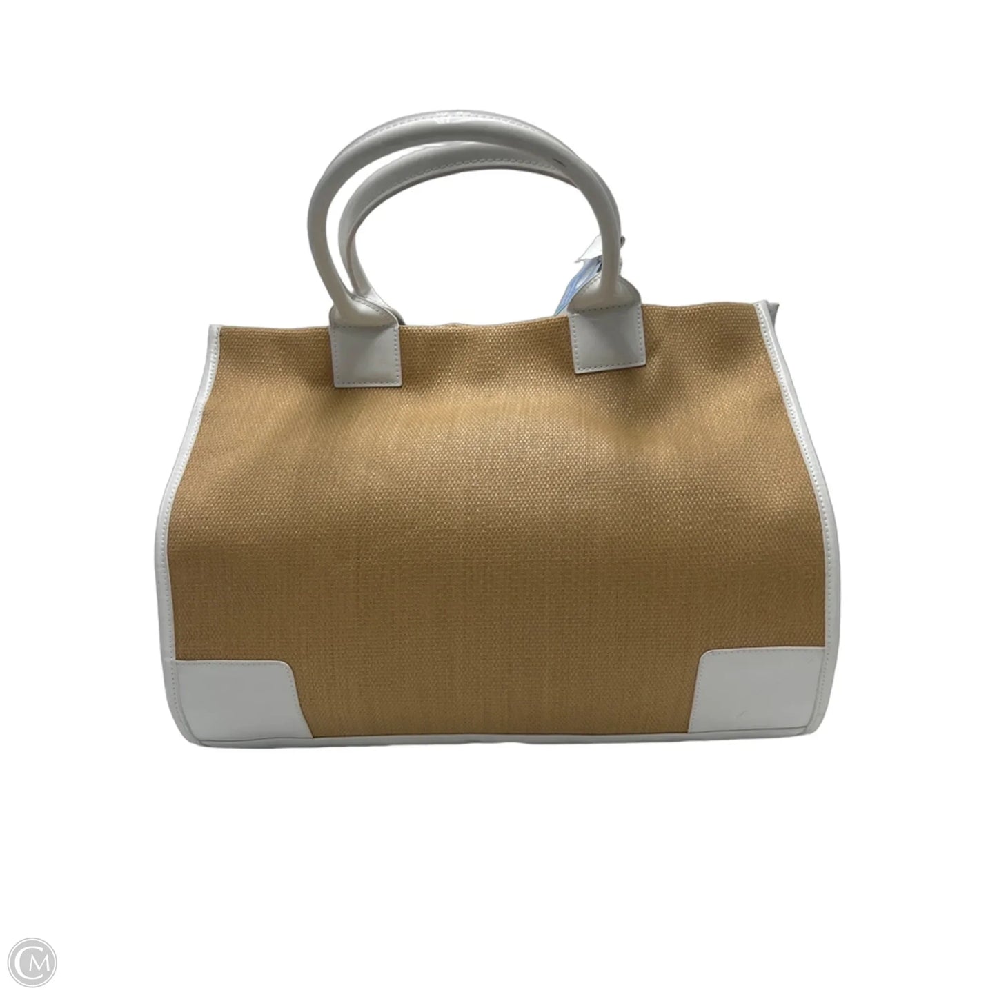 New! Tory Burch Ella Basketweave Designer Tote