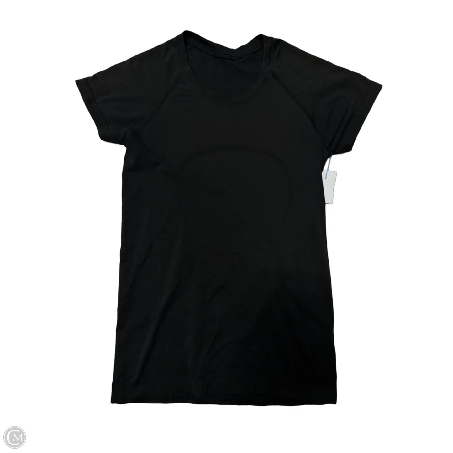 Athletic Top Short Sleeve By Lululemon In Black, Size: 6