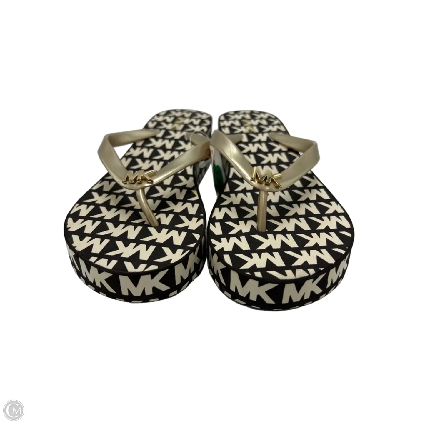 NEW! Shoes Designer By Michael Kors In Brown & White, Size: 8