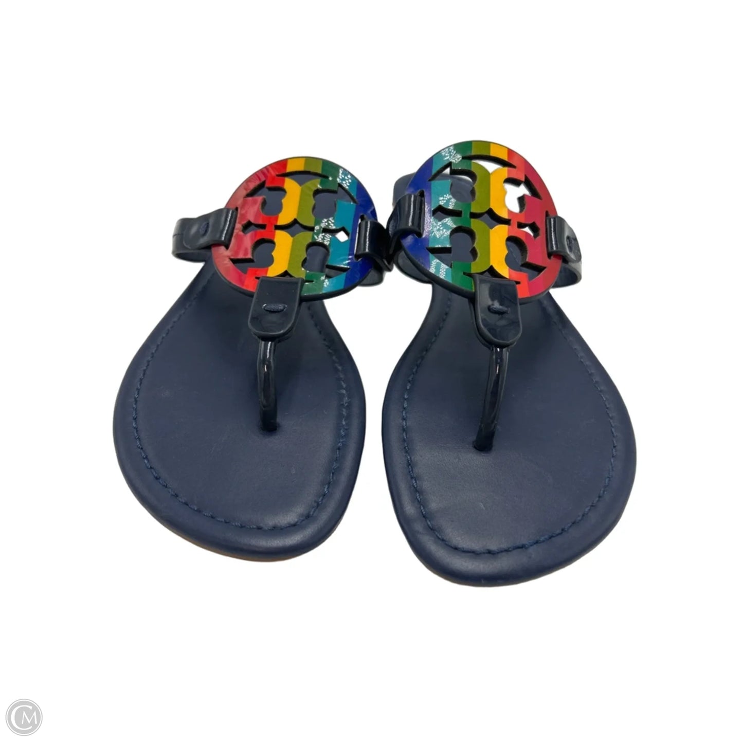 Tory Burch Miller Designer Sandals In Rainbow, Size: 8.5