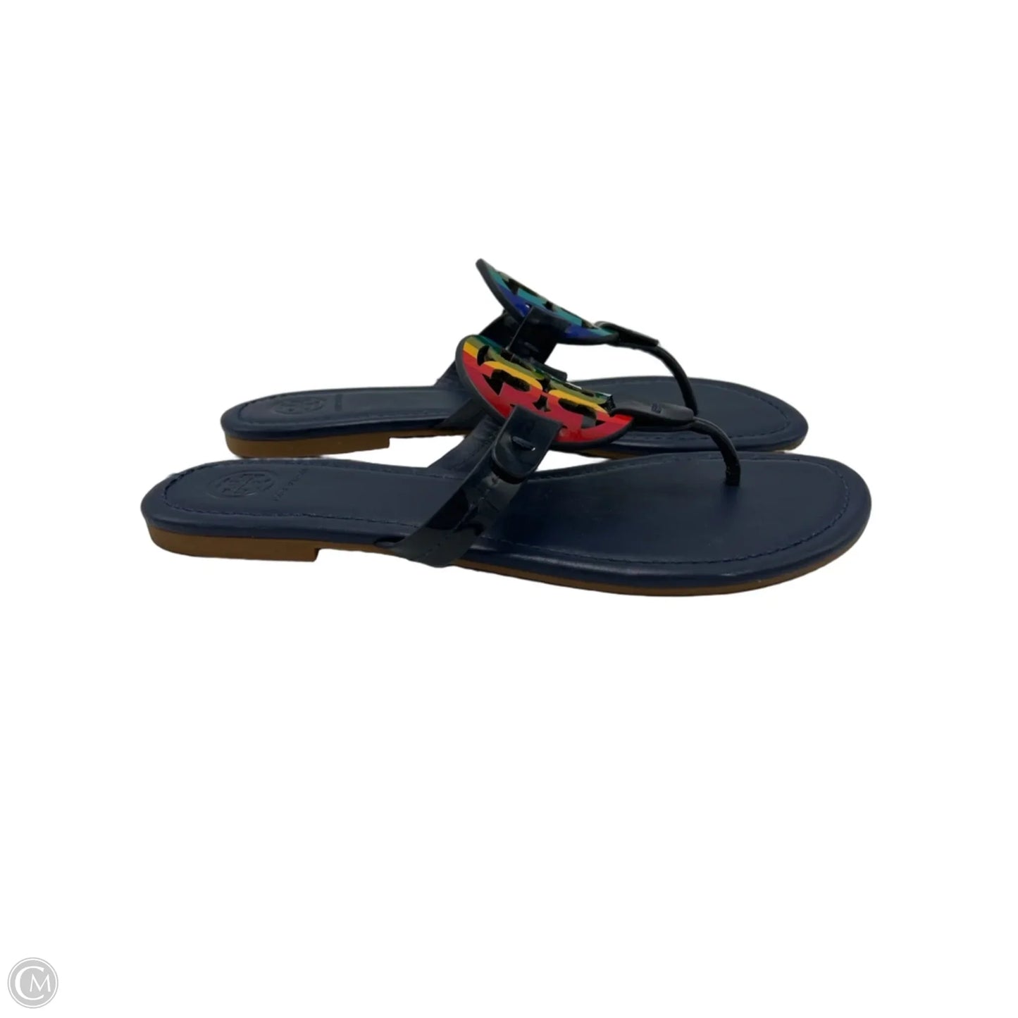 Tory Burch Miller Designer Sandals In Rainbow, Size: 8.5