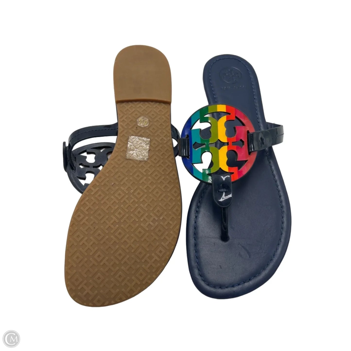 Tory Burch Miller Designer Sandals In Rainbow, Size: 8.5