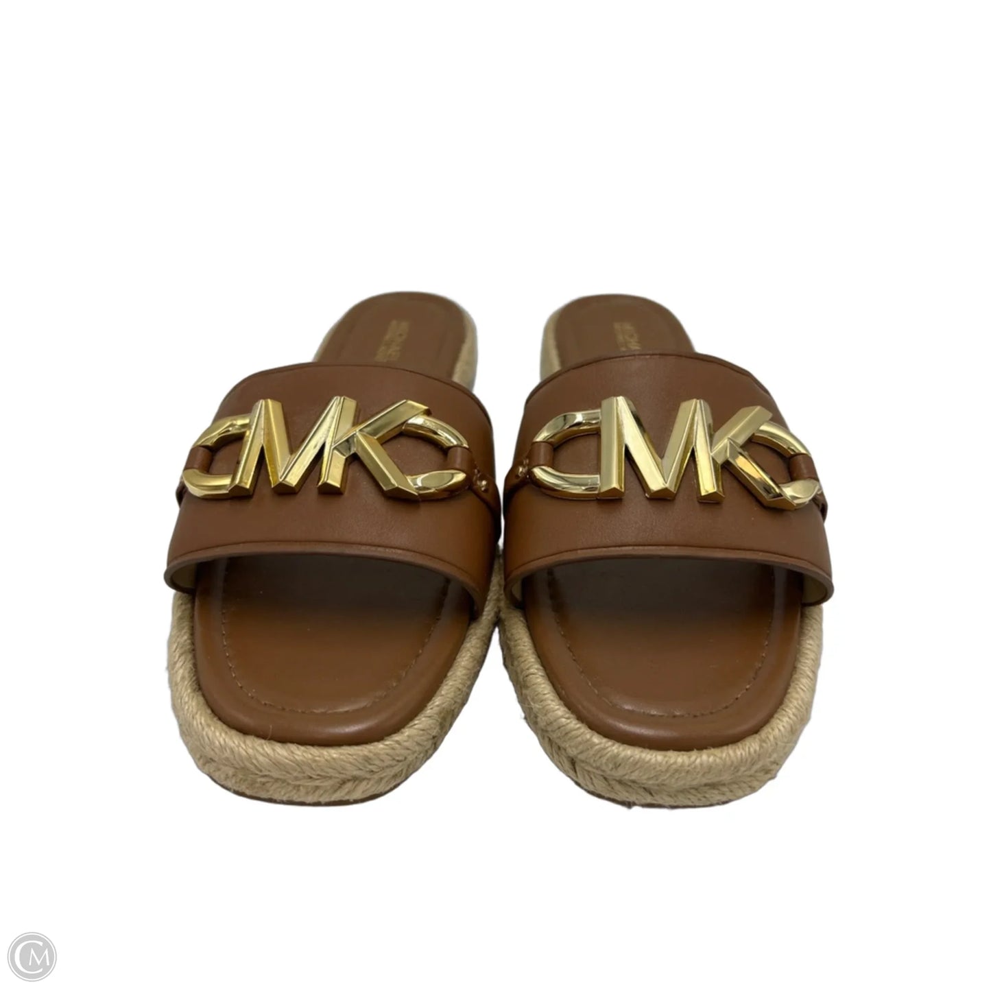 Shoes Designer By Michael Kors In Brown & Gold, Size: 8