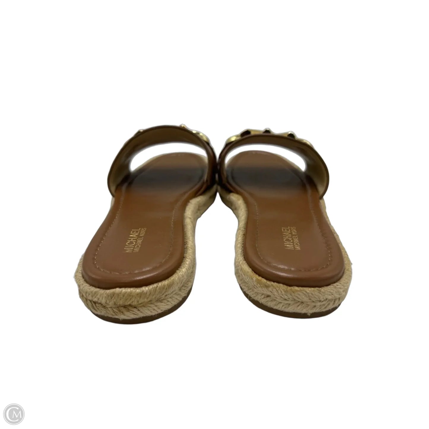 Shoes Designer By Michael Kors In Brown & Gold, Size: 8