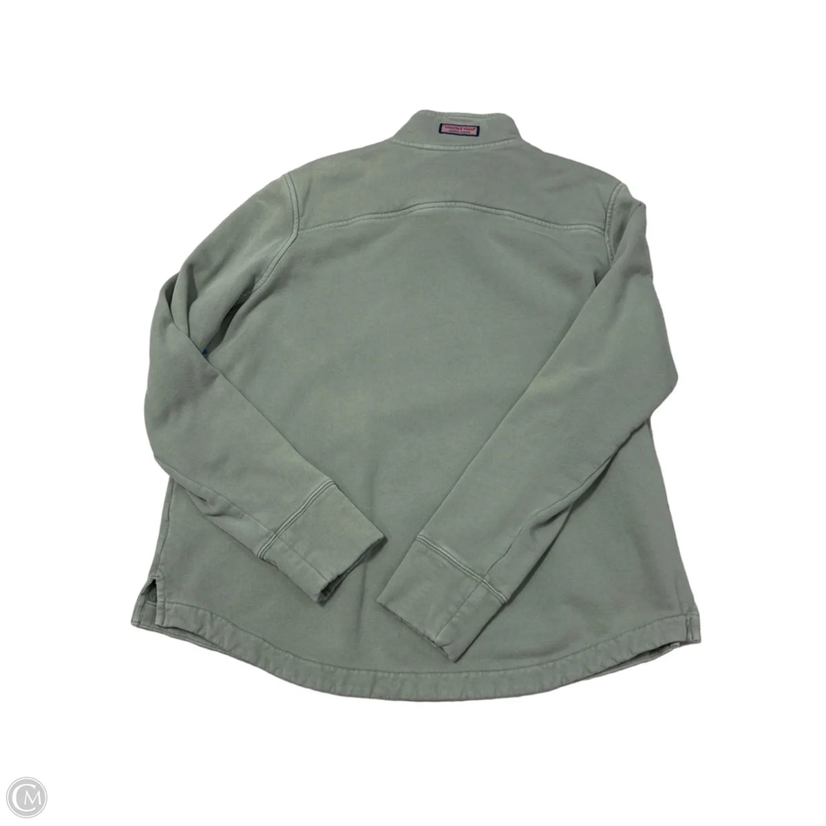 Vineyard Vines Collared Sweatshirt in Green, Size L