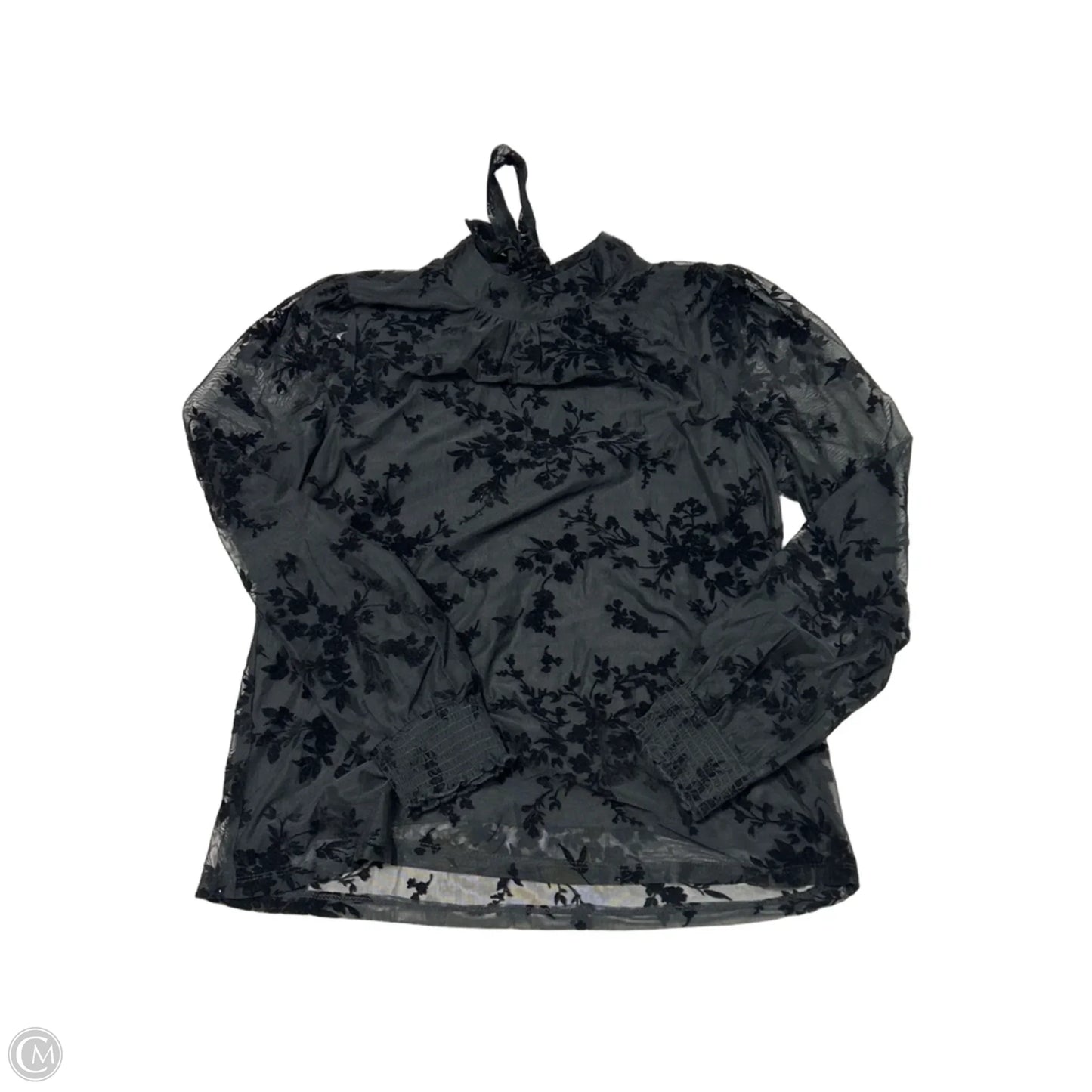 Top Long Sleeve By Dr2 In Black, Size: M