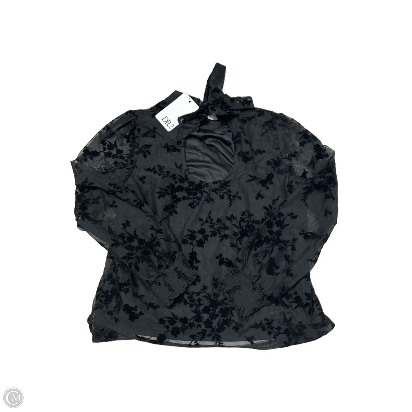 Top Long Sleeve By Dr2 In Black, Size: M