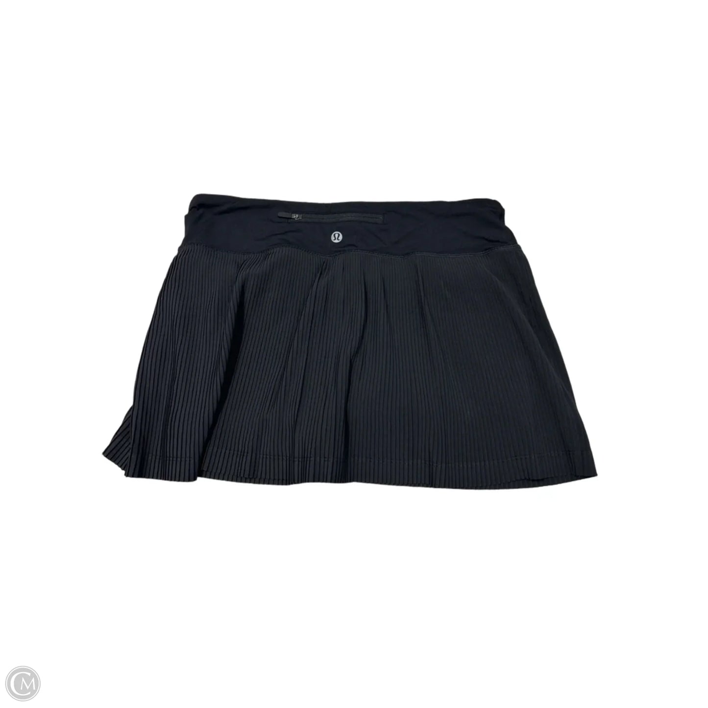 Athletic Skort By Lululemon In Black, Size: S