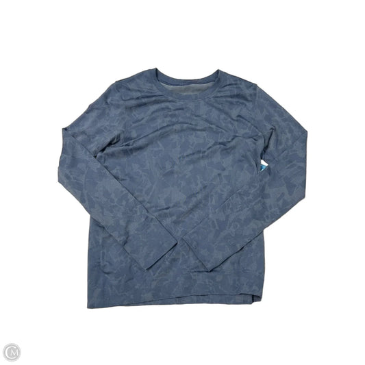 Athletic Top Long Sleeve Crewneck By Lululemon In Blue, Size: L