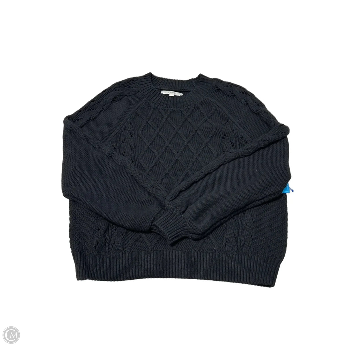 Sweater By Loft In Black, Size: Xl