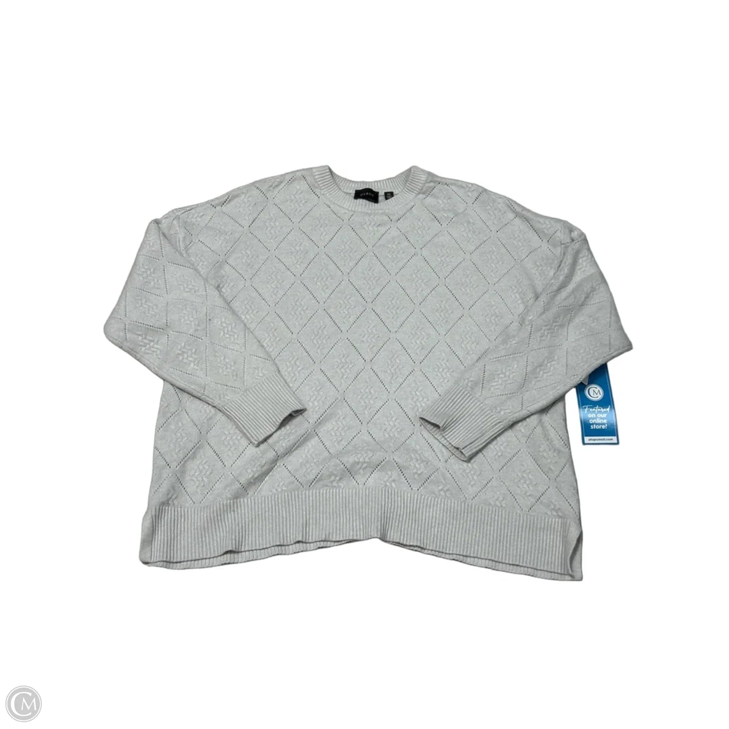 Sweater By Cyrus In Grey, Size: 1x
